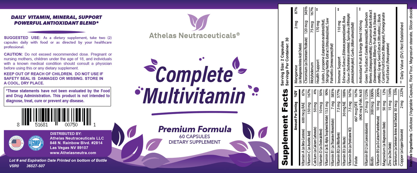 Multivitamin Complete - Full Spectrum Multivitamin for Men and Women