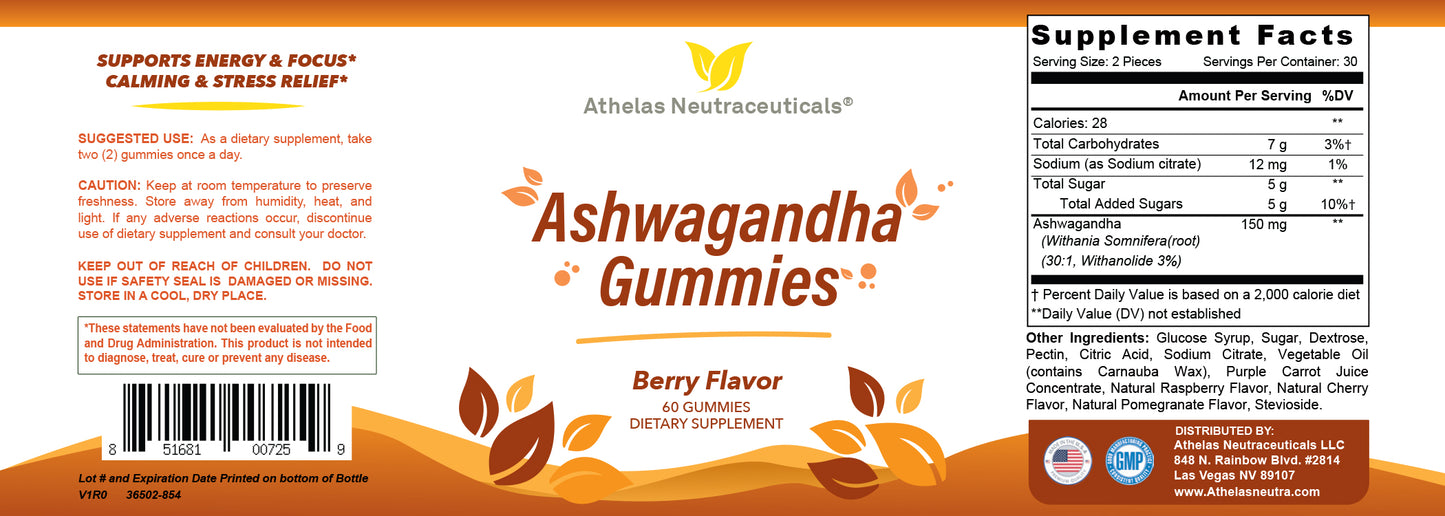 Ashwagandha Gummies - Mood and Sleep Support