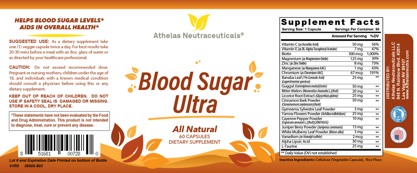 Blood Sugar Ultra - Full Spectrum Blood Sugar Support