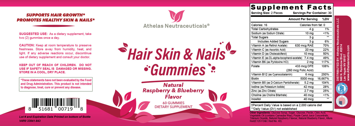 Hair, Skin, and Nails Gummies