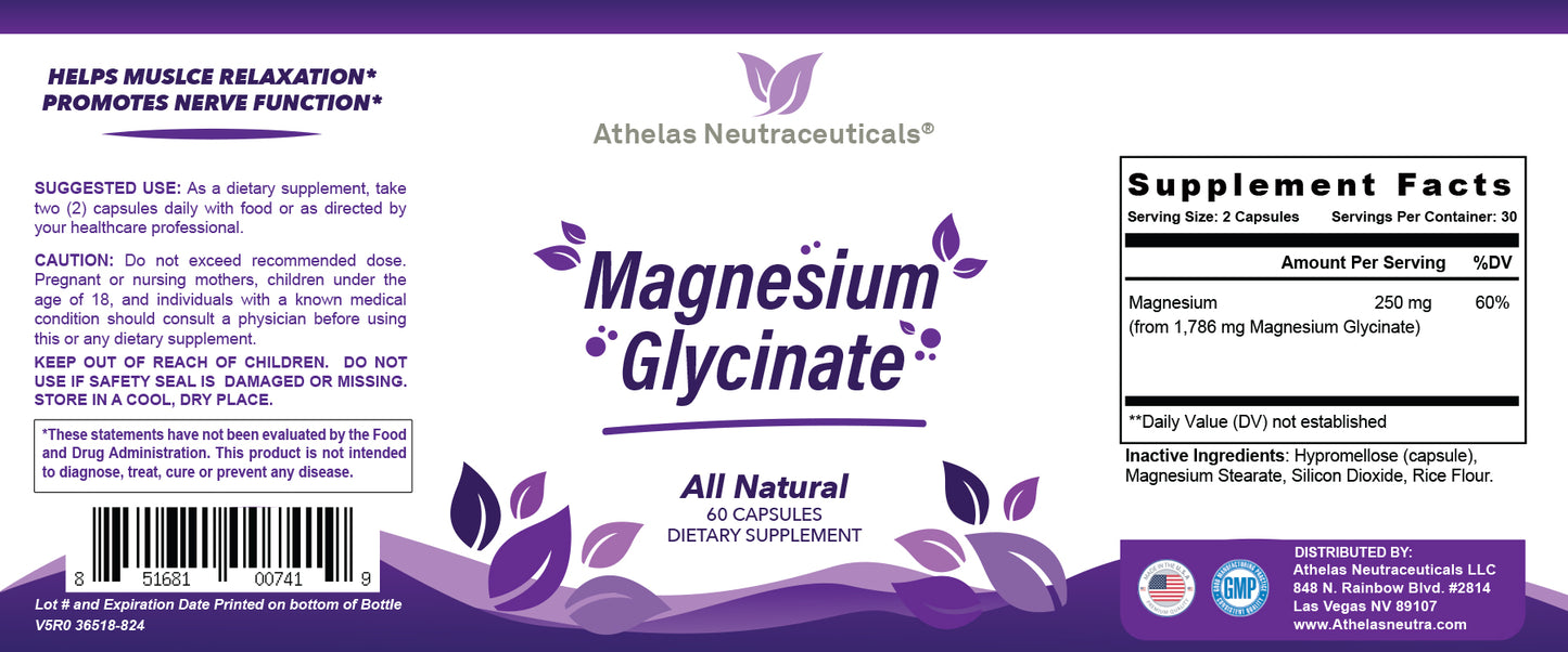 Magnesium Glycinate - Muscle Relaxation Support