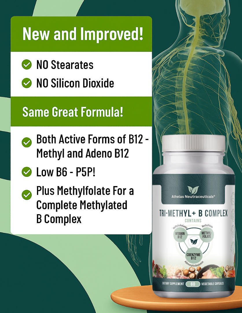 Tri-Methyl+ B Complex - Both Active Forms of B12, Low P5P