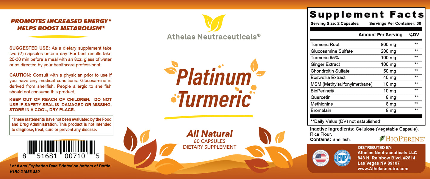 Platinum Turmeric - Joint Health Support - Inflammation Support