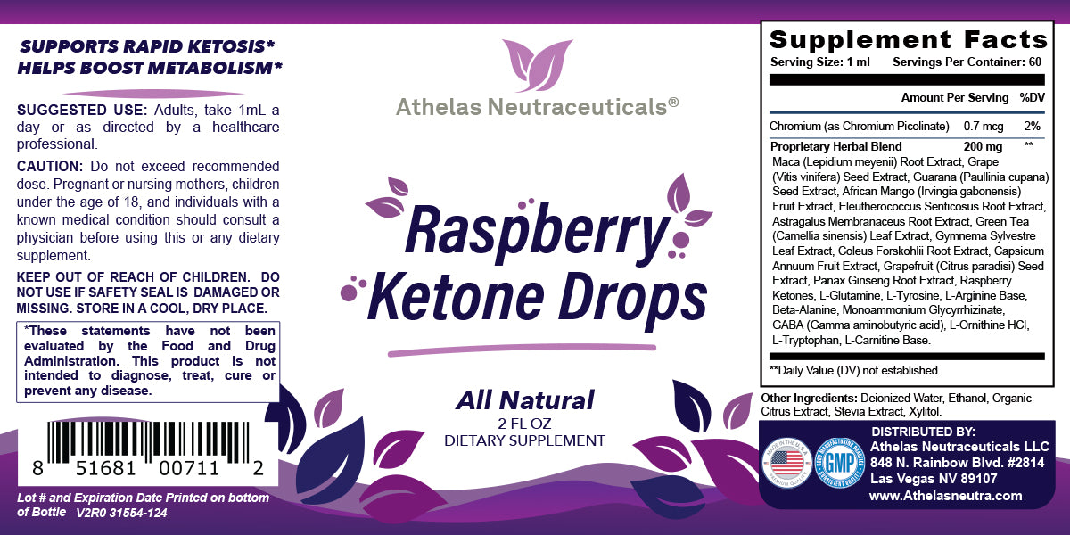 Raspberry Ketone Drops - Premium Ketone Drops Formula